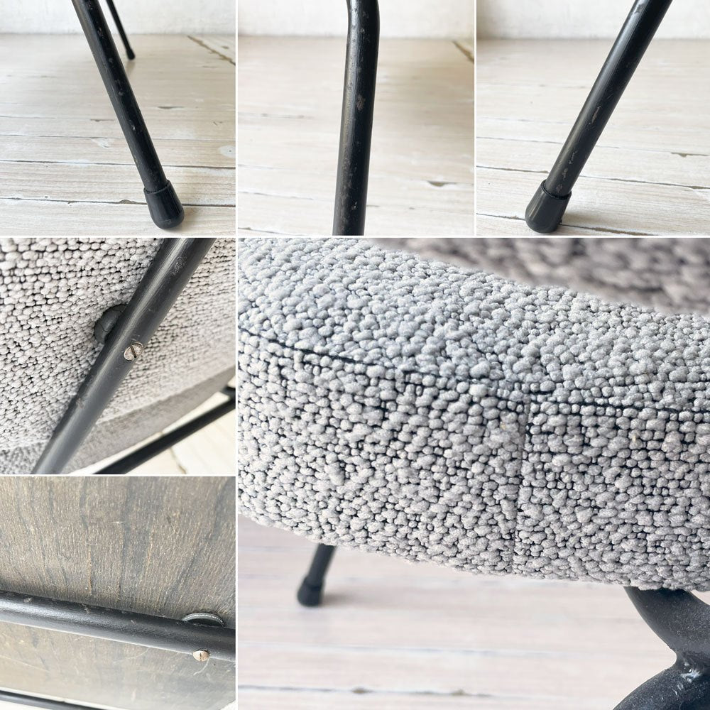 トーネット THONET ラウンジチェア CM190 ファブリック グレー ピエール・ポラン Pierre Paulin ビンテージ ドイツ ★