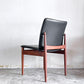フランス＆サン France&Son 191チェア ダイニングチェア ラウンジチェア チーク材 レザー張り フィンユール Finn Juhl 北欧家具 ビンテージ ■