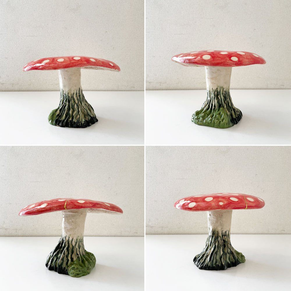 アスティエ・ド・ヴィラット Astier de Villatte ダディマッシュルーム Daddy Mushroom オーナメント オブジェ H15cm 金継ぎ補修有 ナタリー・レテ フランス ◎