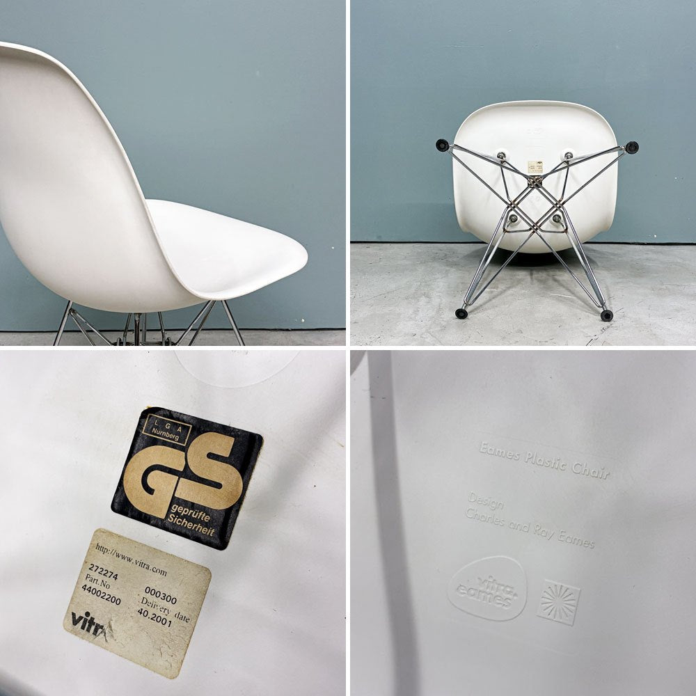 ハーマンミラー Herman Miller サイドシェルチェア ポリプロピレン製 エッフェルベース ホワイト C&R イームズ ミッドセンチュリー ◎