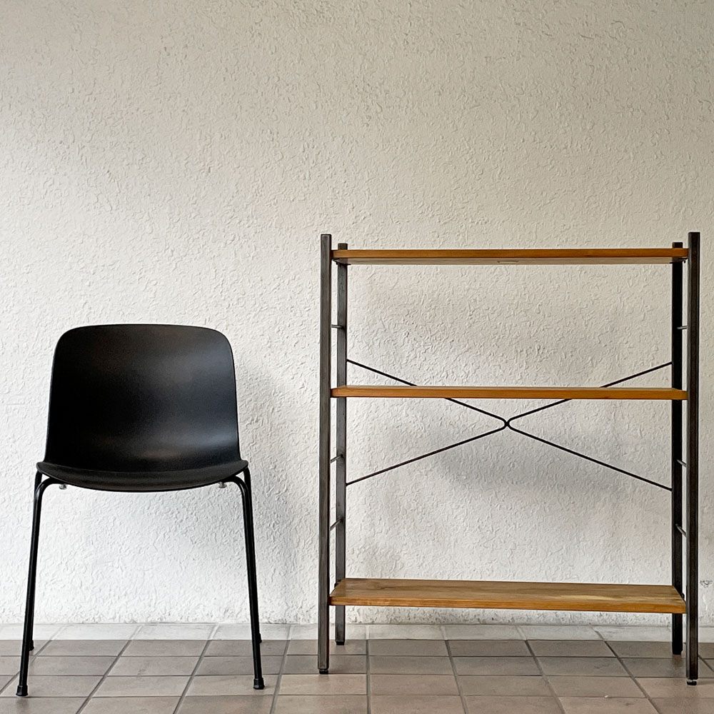 アクメファニチャー ACME Furniture グランビュー GRANDVIEW オープンシェルフ 3段 W85cm ハックベリー材×アイアン インダストリアルデザイン 定価￥52,800- ◇