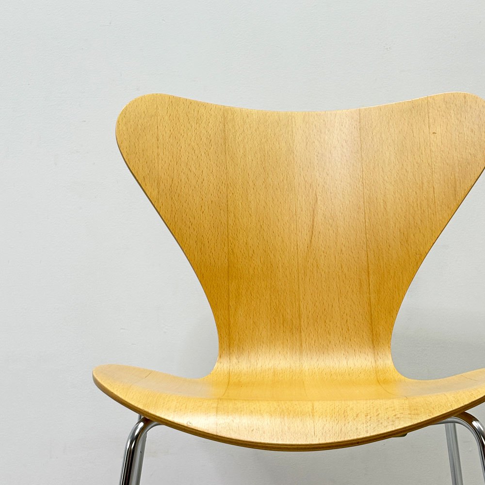 フリッツハンセン Fritz Hansen 3107 セブンチェア ラッカー仕上げ スタッキング アルネ・ヤコブセン デンマーク 北欧家具 ビンテージ A ●
