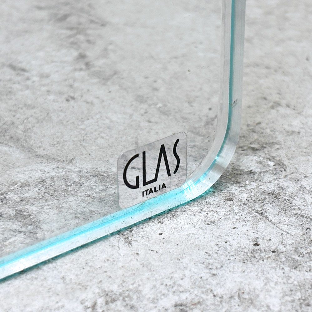 グラスイタリア GLAS ITALIA ピランデッロ Pirandello ガラス デスク W80cm ジャスパー・モリソン イタリアモダン 現状品 〓