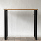 かなでもの KANADEMONO ザ・テーブル THE TABLE Black Steel High Rectangle スタンディングデスク W120cm ラバーウッド ナチュラル 定価￥59,500-◇