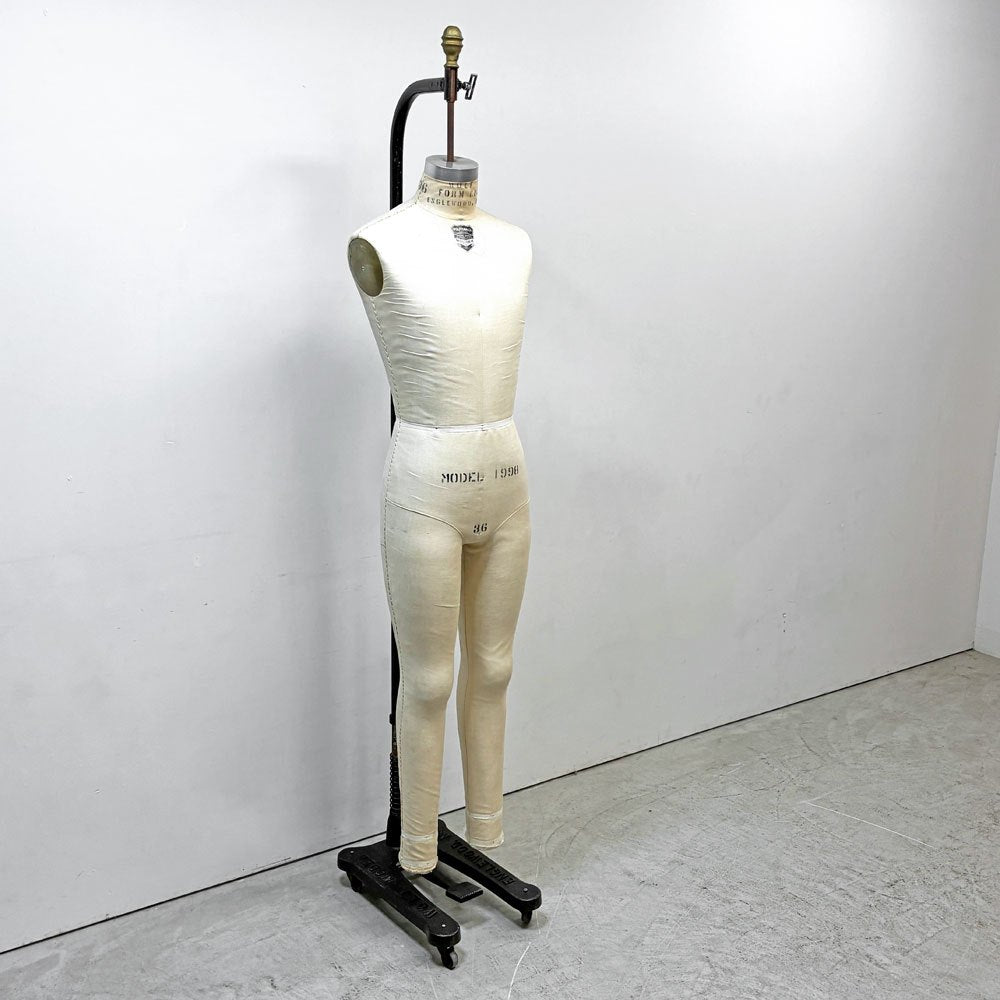 ウルフフォーム WOLFFORM ハンギング トルソー フルボディ ドレスフォーム Dress Form メンズ Male 36号 フルレングス アメリカ ●