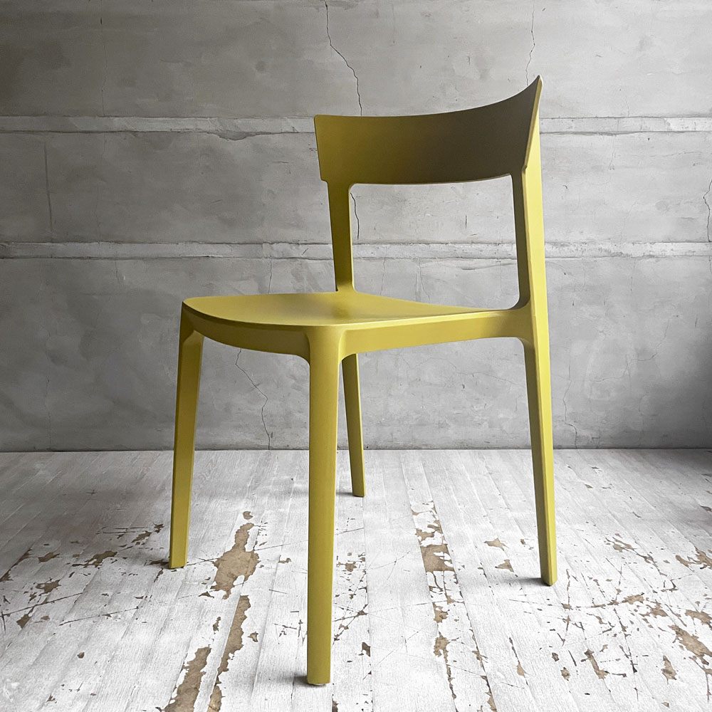 カリガリス Calligaris スキン SKIN ダイニングチェア スタッキング マットマスタードイエロー 廃番カラー 参考定価¥21,670- B ♪