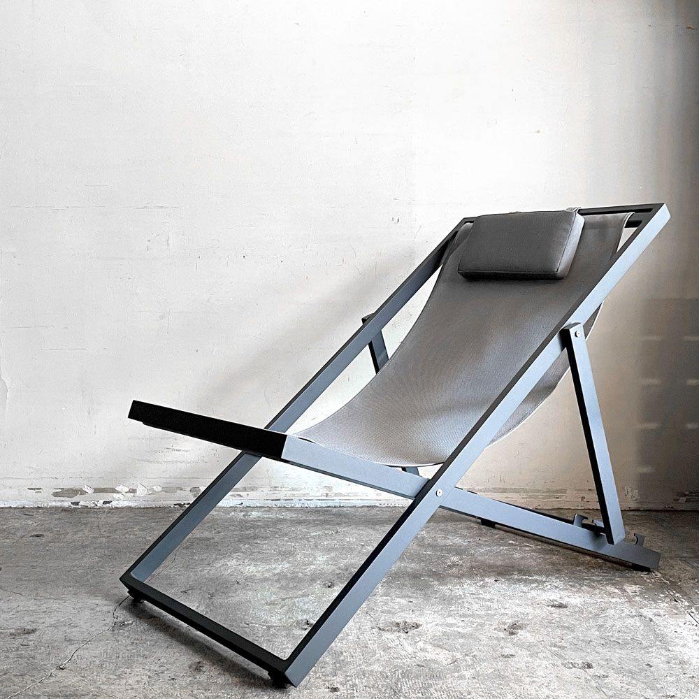 ランドノーム LandNorm ヘリーハンセンｘアクタス HELLY HANSEN×ACTUS ルナ デッキチェア LUNA DECKCHAIR フォールディングチェア チャコールグレー×ライトグレー アウトドア ■