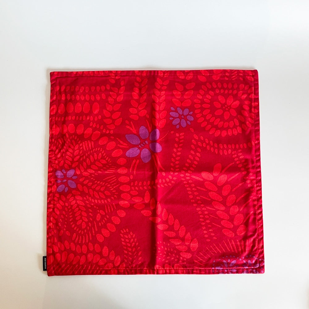 マリメッコ Marimekko ナシア NASIA クッションカバー レッドべース マイヤ・イソラ 廃番カラー 40×40cm 北欧 ■