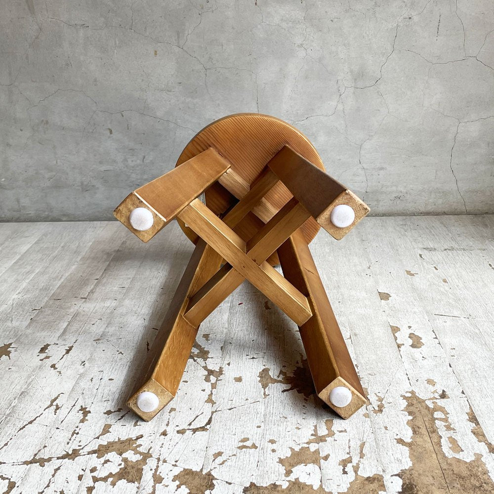 クラッシュゲート CRASH GATE ノットアンティークス knot antiques サビスツール SABI STOOL パイン古材 ラバーウッド ビンテージテイスト ♪