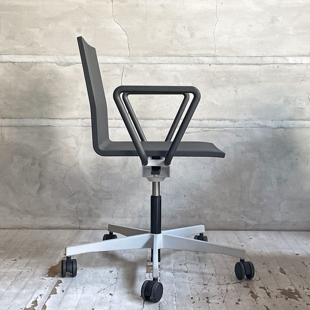 ヴィトラ vitra ゼロフォー .04 スタジオチェア アームレスト付 ハードキャスター マールテン・ヴァン・セーヴェレン Maarten Van Severen 定価￥202,400- A ♪