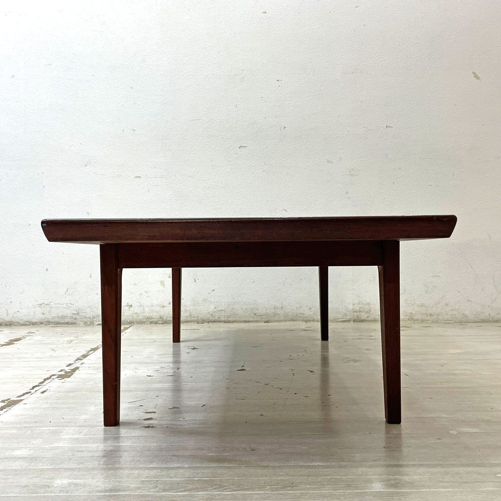 ジャパンビンテージ Japan Vintage チーク材 コーヒーテーブル ローテーブル 北欧スタイル W140cm ●