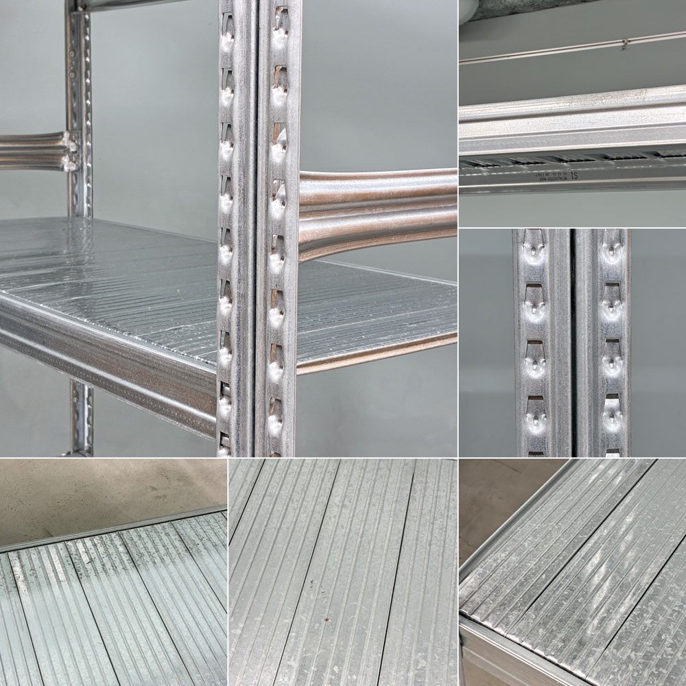 メタルシステム METALSISTEM スーパー123シリーズ スチールシェルフ 6段 4 STEEL SHELF オープンシェルフ イタリア製 ◎