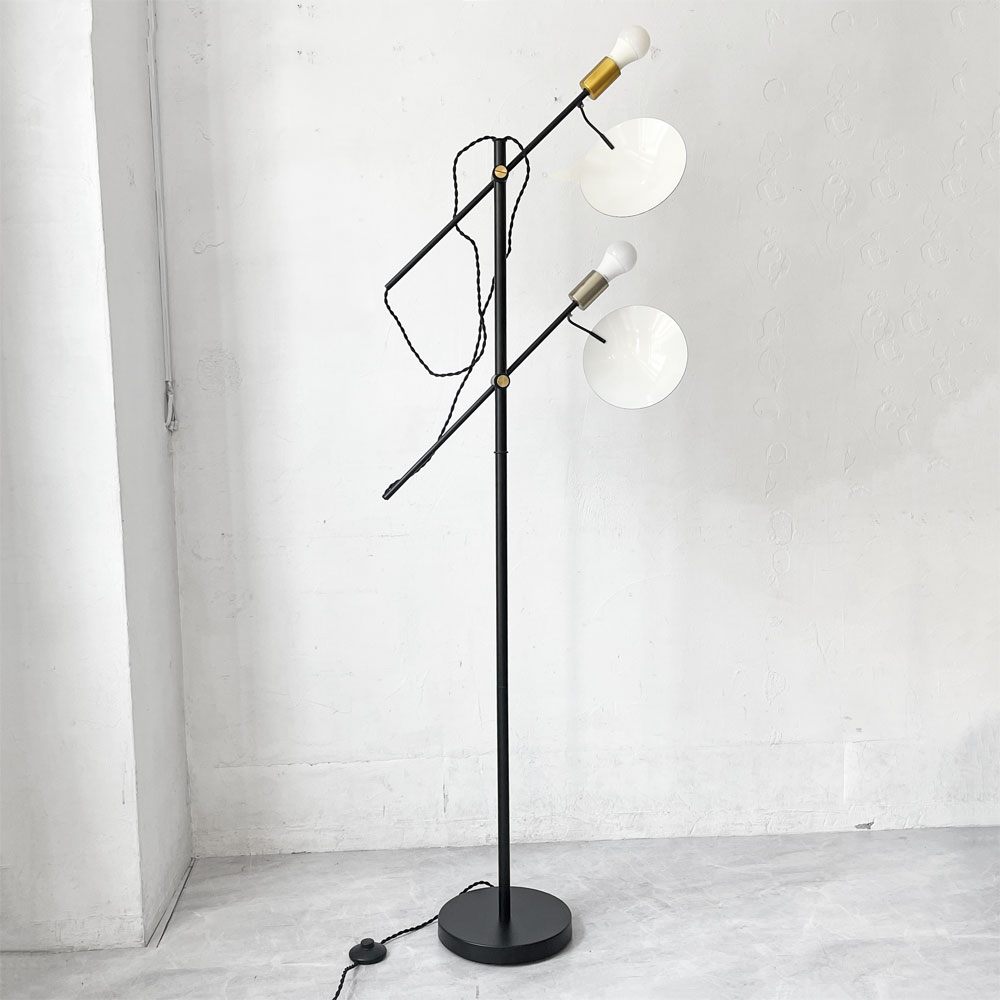 ハモサ HERMOSA ポルダー フロアランプ POLDER FLOOR LAMP フロアスタンド スチール×真鍮 モダン インダストリアル ★