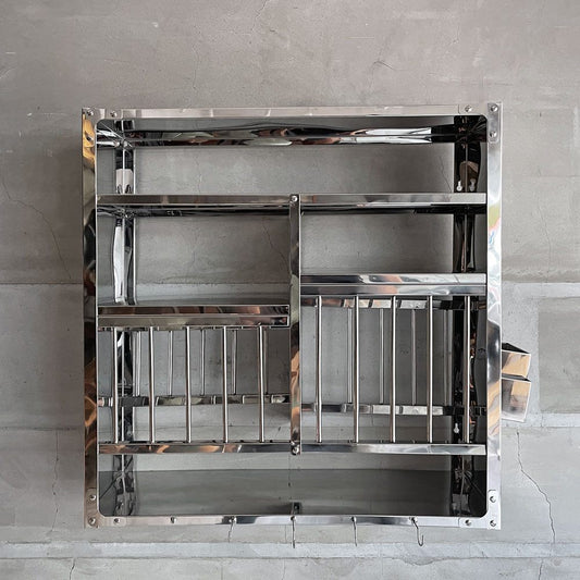 ヘイ HAY インディアンプレートラック INDIAN PLATE RACK  Lサイズ  キッチンラック  ウォールラック 壁掛け ステンレス 北欧 デンマーク 廃番希少 ♪