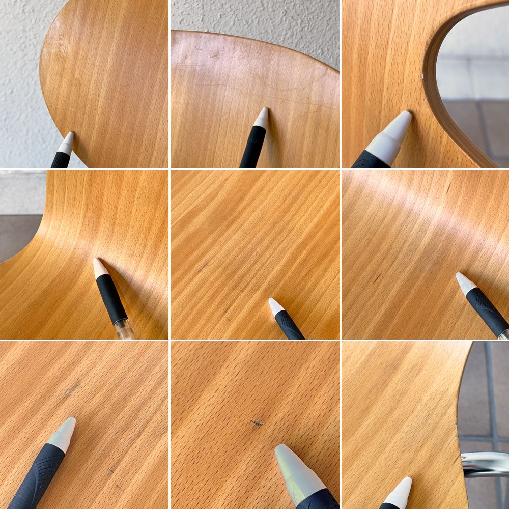 フリッツハンセン Fritz Hansen 3101 アリンコチェア アントチェア 4本脚 ナチュラルビーチ ラッカー仕上げ フェルトグライズ アルネ・ヤコブセン C ◇
