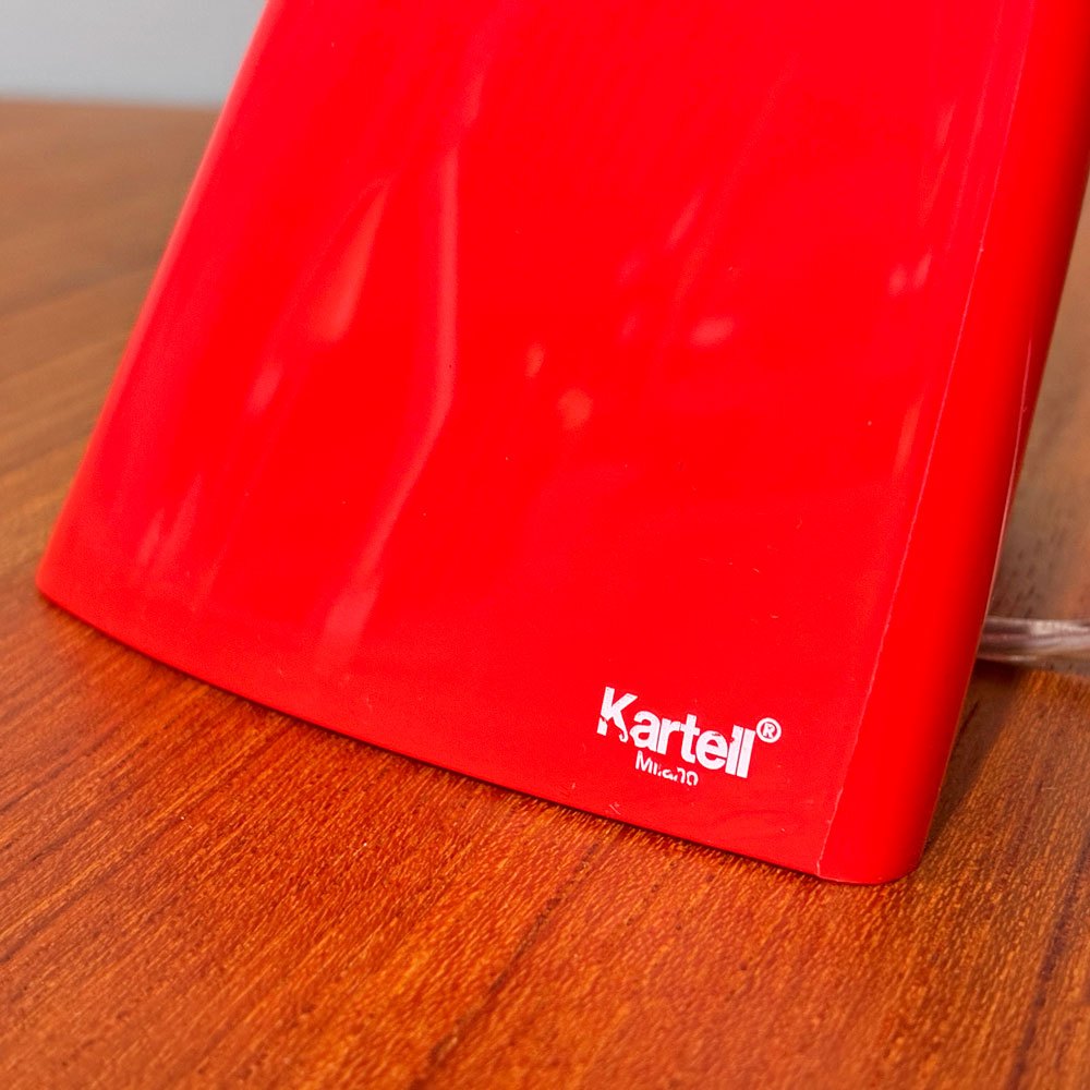 カルテル Kartell タジミニ TAJ MINI デスクライト テーブルランプ アクリル オレンジレッド フェルーチョ・ラヴィアーニ 定価：￥56,200- ◎