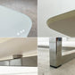 グラス イタリア GLAS ITALIA ラグナ LAGUNA コーヒーテーブル ガラス天板 ホワイト スチールレッグ W164cm イタリアンモダン ●