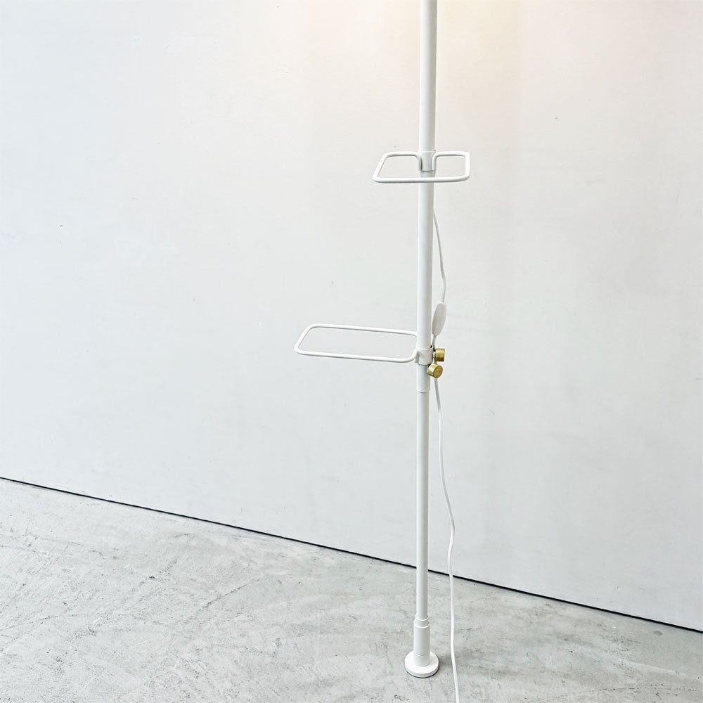 ドローアライン DRAW A LINE テンションロッド Tension Rod C シューズラック ×2  ファブリックランプ つっぱり棒 ホワイト  ●
