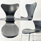 フリッツハンセン Fritz Hansen 3107 セブンチェア ダイニングチェア スタッキングチェア ブラック ラッカー再塗装 アルネ・ヤコブセン デンマーク 北欧家具 ●