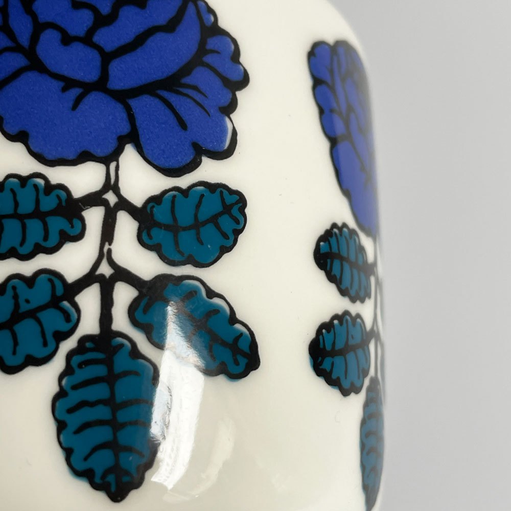 マリメッコ marimekko ヴィヒキルース VIHKIRUUSU ラテマグ ダークブルー マイヤ・イソラ フィンランド 北欧食器 廃番カラー B ♪