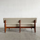 イデー IDEE ソリッドベンチ SOLID BENCH 2人掛けソファ 長椅子 W150cm ビニールレザー クリーム系 アッシュ材フレーム 受注生産品 定価￥199,900-以上 〓