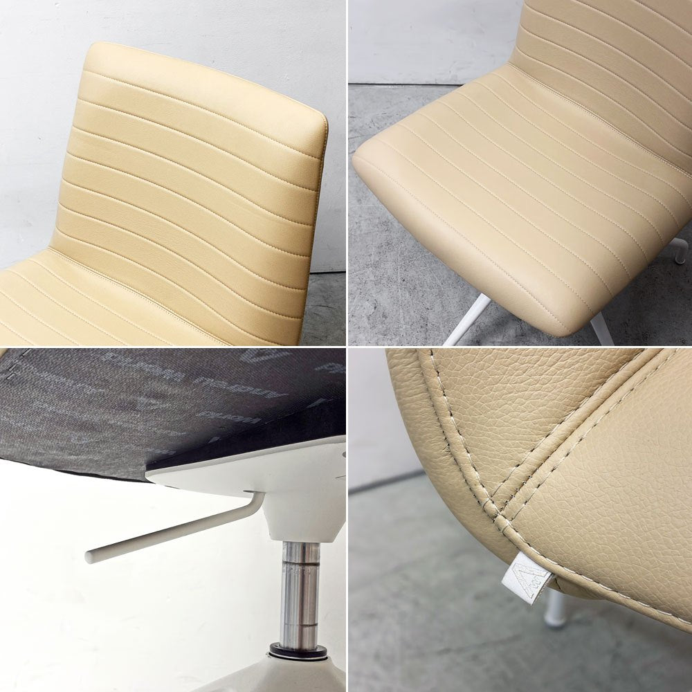 アンドリューワールド Andreu World フレックス エグゼクティブ Flex Executive ローバックチェア 回転式スターベース 本革 参考定価約278,630-●