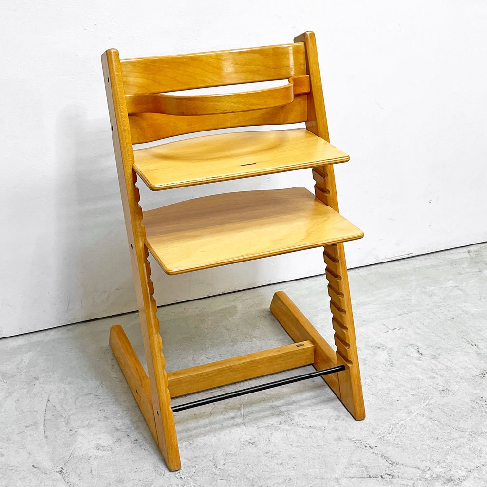 ストッケ STOKKE トリップトラップ TRIPP TRAPP ベビーチェア キッズチェア S/N無し カード付き ノルウェー 北欧家具 ●
