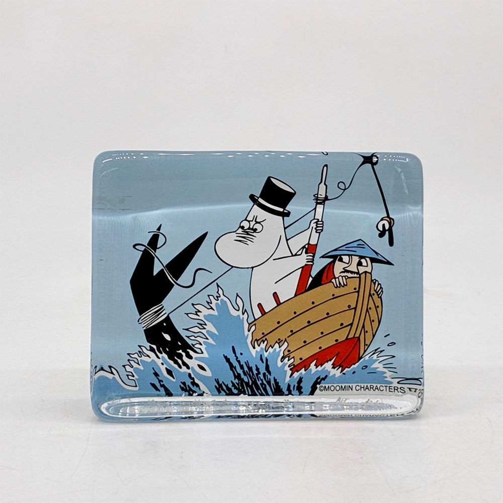 イッタラ iittala ムーミン MOOMIN ムーミンパパ ガラスカード オブジェ ガラス 北欧雑貨 ●