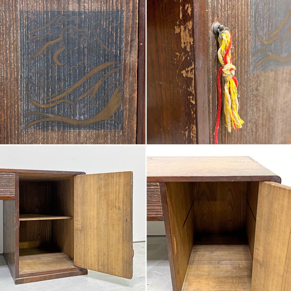 ジャパンビンテージ Japan Vintage 文机 座卓 ローテーブル 時代家具 和家具 古道具 ●