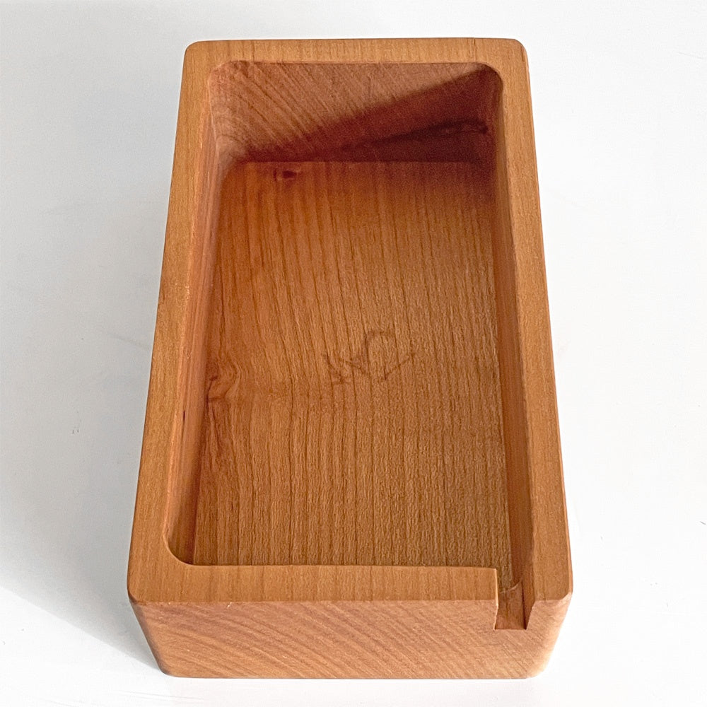 三谷龍二 Ryuji Mitani 山桜 バターケース ナイフ欠品 小物入れ W15cm 木の器 木工 現代作家 ■