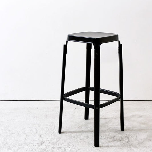 マジス MAGIS スティールウッドスツール ビーチ材 スチール ブラック イタリア ロナン＆エルワン・ブルレック 未使用展示品 ●