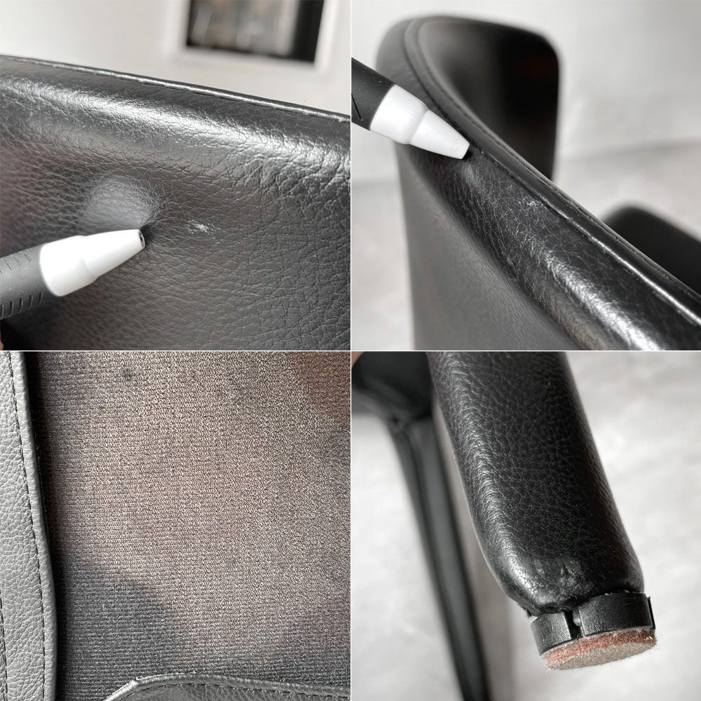 カッシーナ Cassina オラ 367 HOLA アームチェア 本革 ハンス・ウェッツスタイン モダン イタリア 定価￥429.000- ★