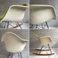 ハーマンミラー Herman Miller アームシェルチェア セカンド 2nd ビンテージ FRP アプホルスター ロッカーベース イームズ ミッドセンチュリー 生地張替え済 ♪