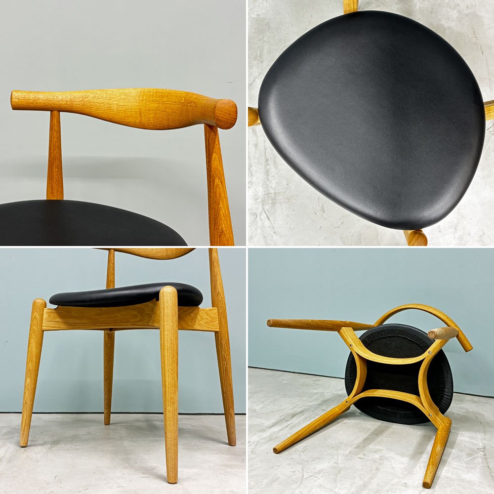 カールハンセン＆サン Carl Hansen & Son CH20 エルボーチェア ダイニングチェア オーク材 レザー 本革 ハンス・J・ウェグナー ◎