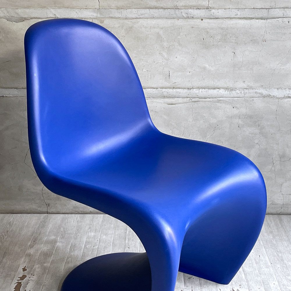 ヴィトラ vitra パントンチェア Panton Chair ブルー 屋内外使用可 ヴェルナー・パントン 旧モデル 廃番カラー ミッドセンチュリー スペースエイジ A ♪