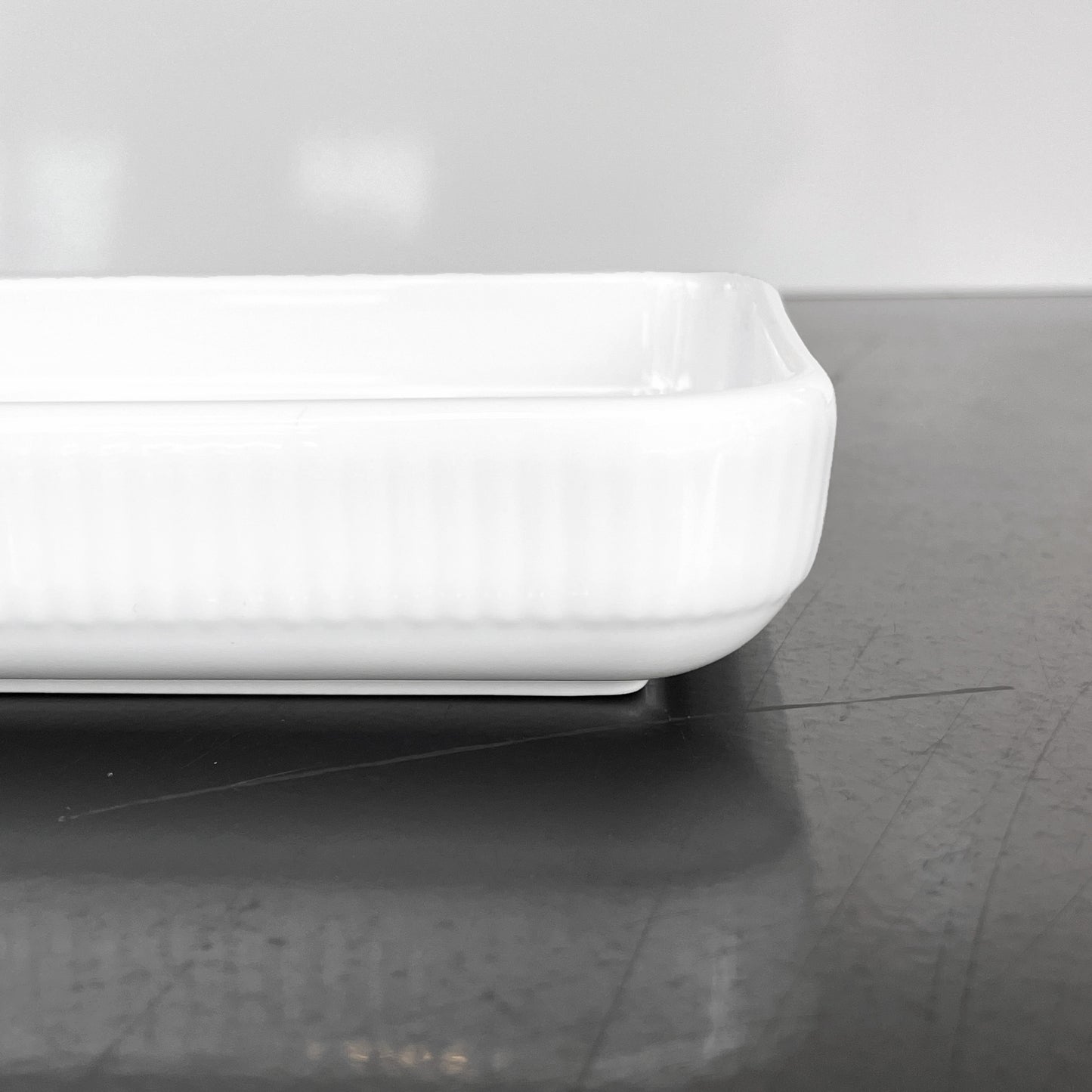 ロイヤルコペンハーゲン ROYAL COPENHAGEN ホワイトフルーテッド White Fluted ロングスクエアプレート 24.5cm 北欧雑貨 ■