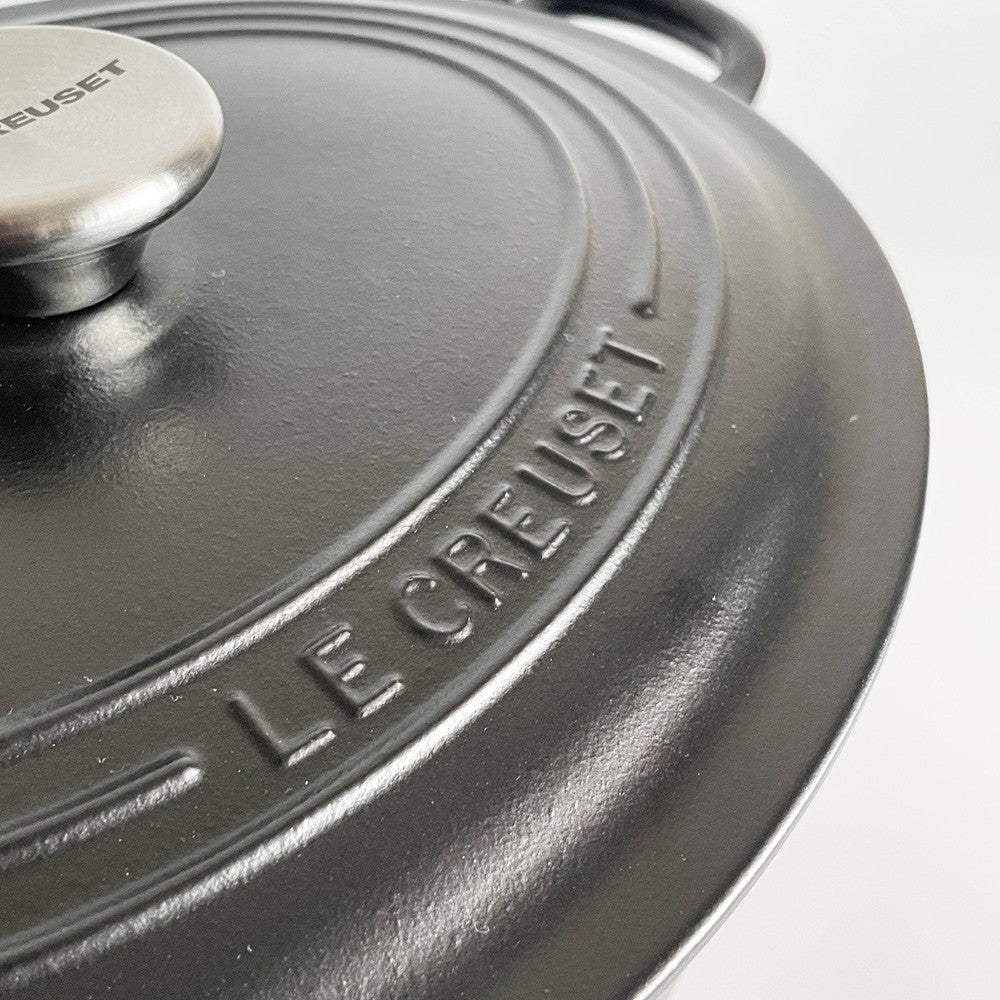ルクルーゼ LE CREUSET ココットオーバル 両手鍋 33cm マットブラック 鋳物 フランス ■