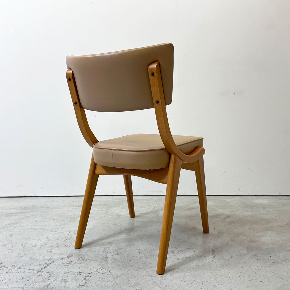 ベン サイドチェア Ben Side Chair ダイニングチェア ベージュ 曲木 Sazaby購入品 英国ミッドセンチュリースタイル A ●
