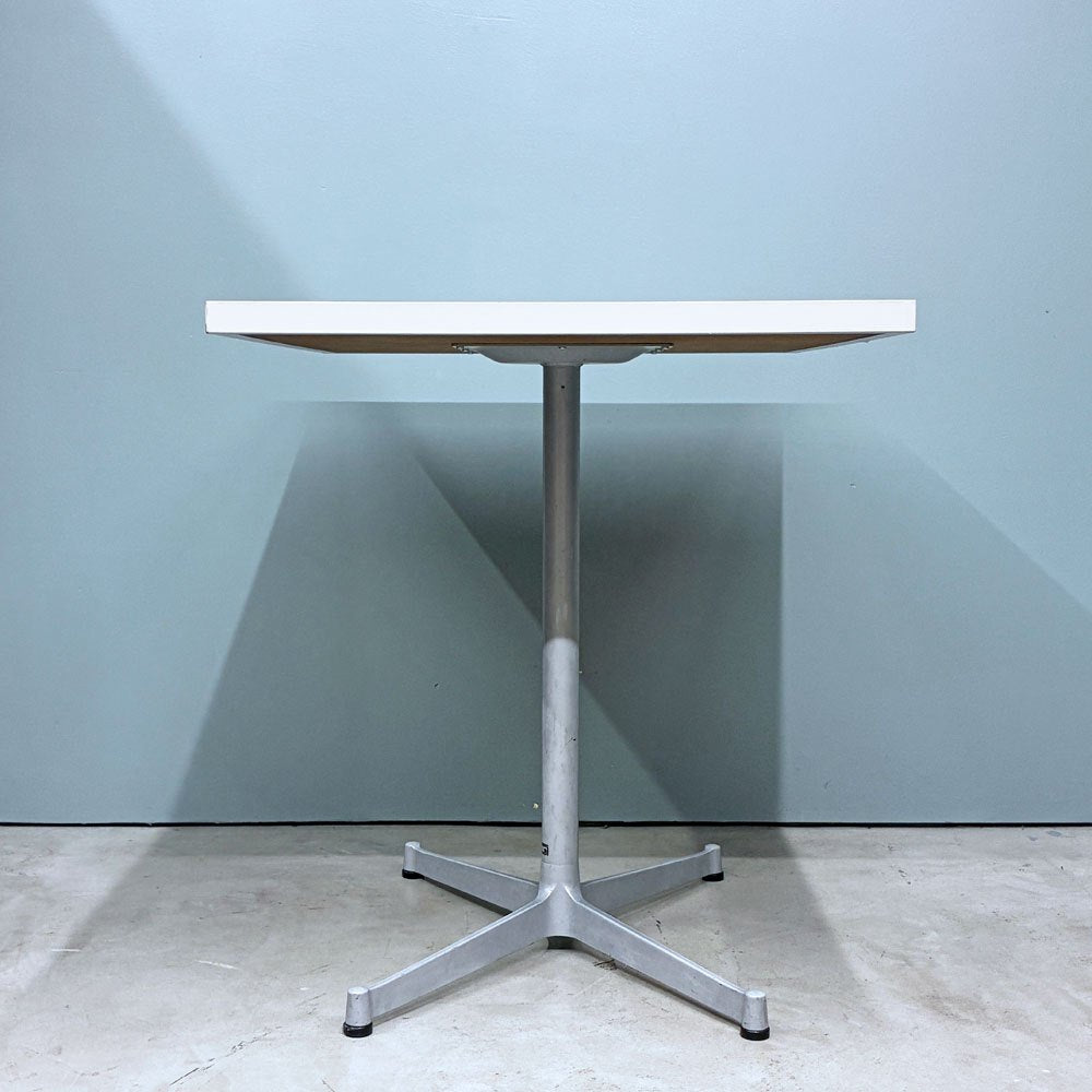 オリバー Oliver カフェテーブル スクエア天板 アジャスター付き W86㎝ ミニマルデザイン モダン 店舗什器 ◎
