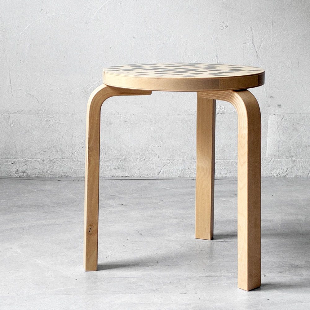 アルテック artek スツール60 二俣公一 「Birthday Stool 50」限定2個 エディション有 チャリティーオークション品 アルヴァ・アアルト 北欧 希少 ★