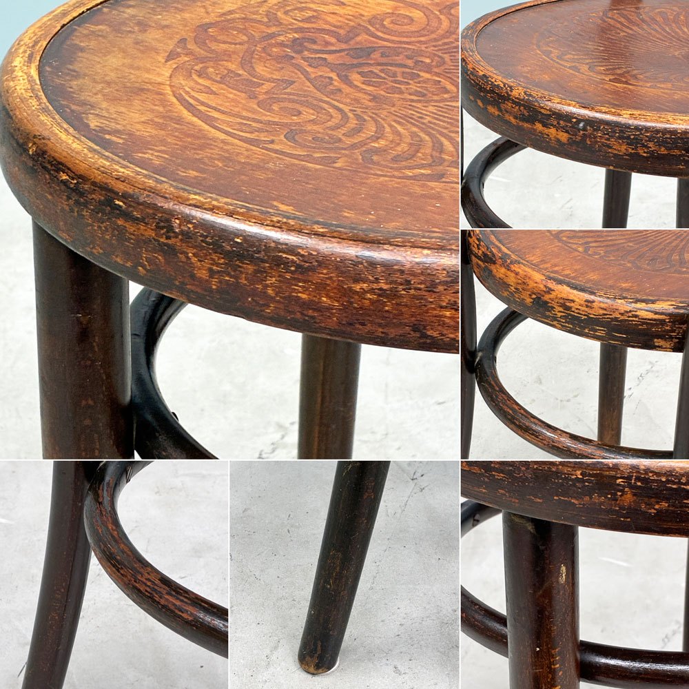 トーネット THONET No.14 ダイニングチェア ラウンドバック ベントウッドチェア 曲木 チェコ製 ビンテージ ◎