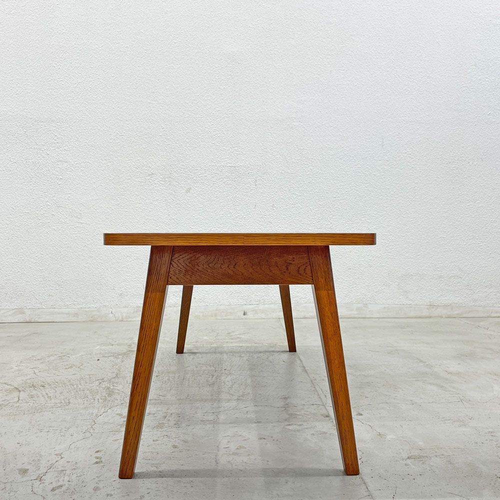 パシフィックファニチャーサービス P.F.S. ローテーブル DH TEA TABLE Sサイズ ナラ材 ダークブラウン 定価52,800円 美品 〓