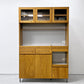 アデペシュ a.depeche カデル cadeal キッチンボード ｗ120 食器棚 オーク材 ガラス コンセント付 定価¥173,800- ●