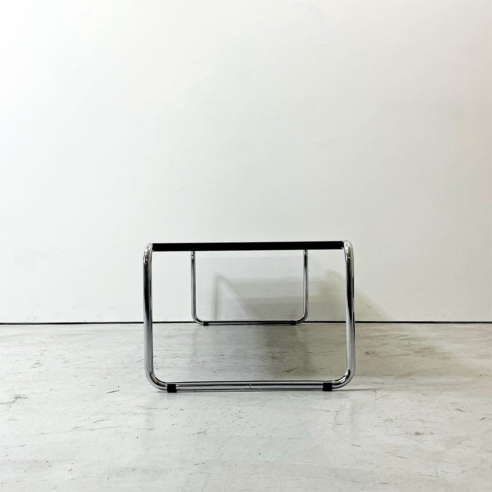 ラッチオテーブル Laccio Table ローテーブル コーヒーテーブル ブラック マルセル・ブロイヤー Marcel L Breuer リプロダクト品 ●