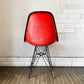ハーマンミラー Herman Miller サイドシェルチェア セカンド 2nd FRP ナウガレザー エッフェルベース C&R イームズ ビンテージ ◎