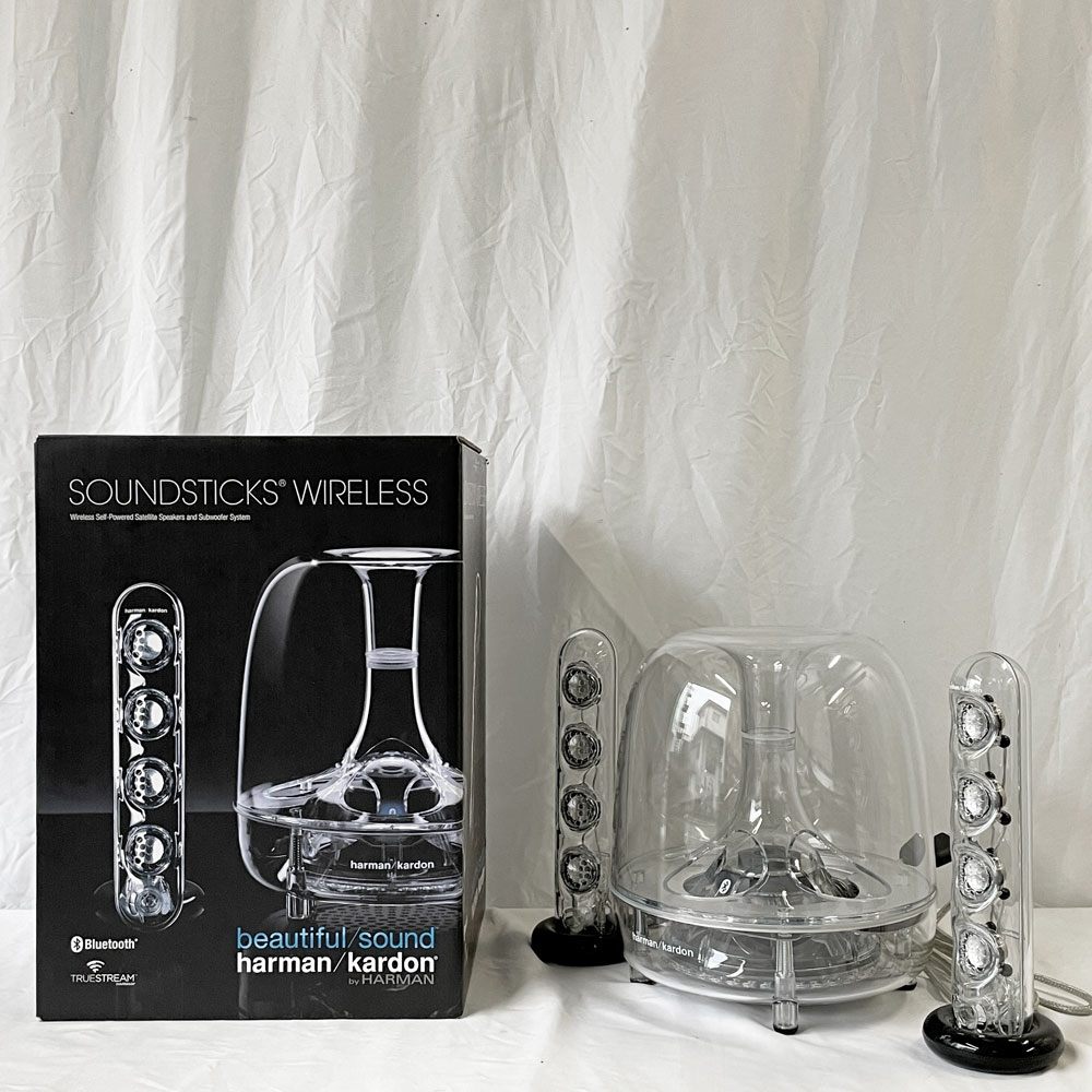 ハーマンカードン Harman Kardon Soundsticks Wireless SOUNDSTICKSBTJP Bluetooth スピーカー ワイヤレス スケルトン 2014年製 箱付き ◇