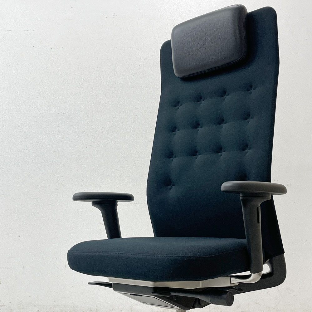 ヴィトラ vitra IDトリム ID Trim L 2Dアームレスト オフィスチェア デスクチェア ハイバック ヘッドレスト付き アントニオ・チッテリオ 参考定価￥242,000- ●