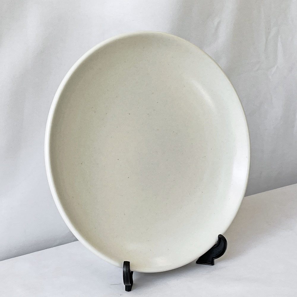 <BR>ヒースセラミックス HEATH CERAMICS デザートプレート ホワイト Φ21cm 陶器 アメリカ シンプルデザイン ◇