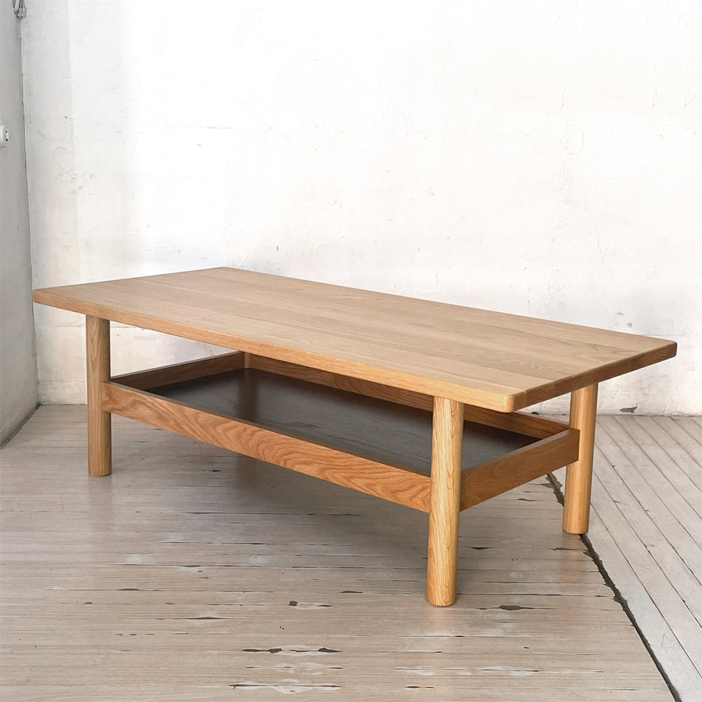 イデー IDEE ディモンシュ ローテーブル DIMANCHE LOW TABLE ホワイトオーク無垢材×グリーンブラック コーヒーテーブル ナチュラルモダン ★