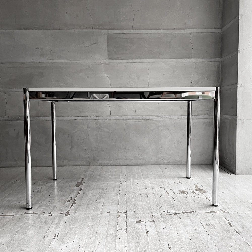 USMハラー USM Haller モジュラーファニチャー ハラーテーブル ワークデスク ダイニングテーブル MDF ピュアホワイト アジャスター付 高さ調節機能付き スイス ♪